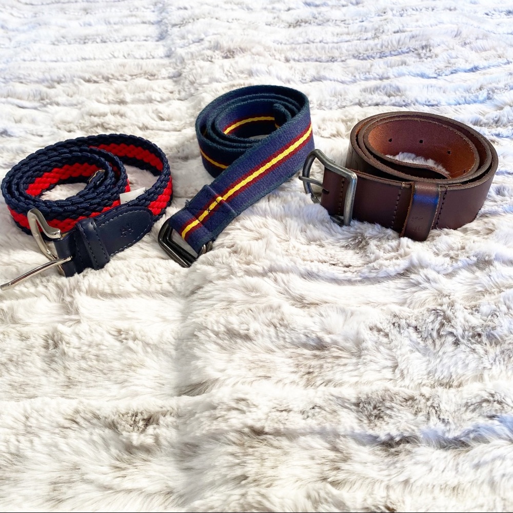 Boys Polo, Izod, & Abercrombie Leather Belt